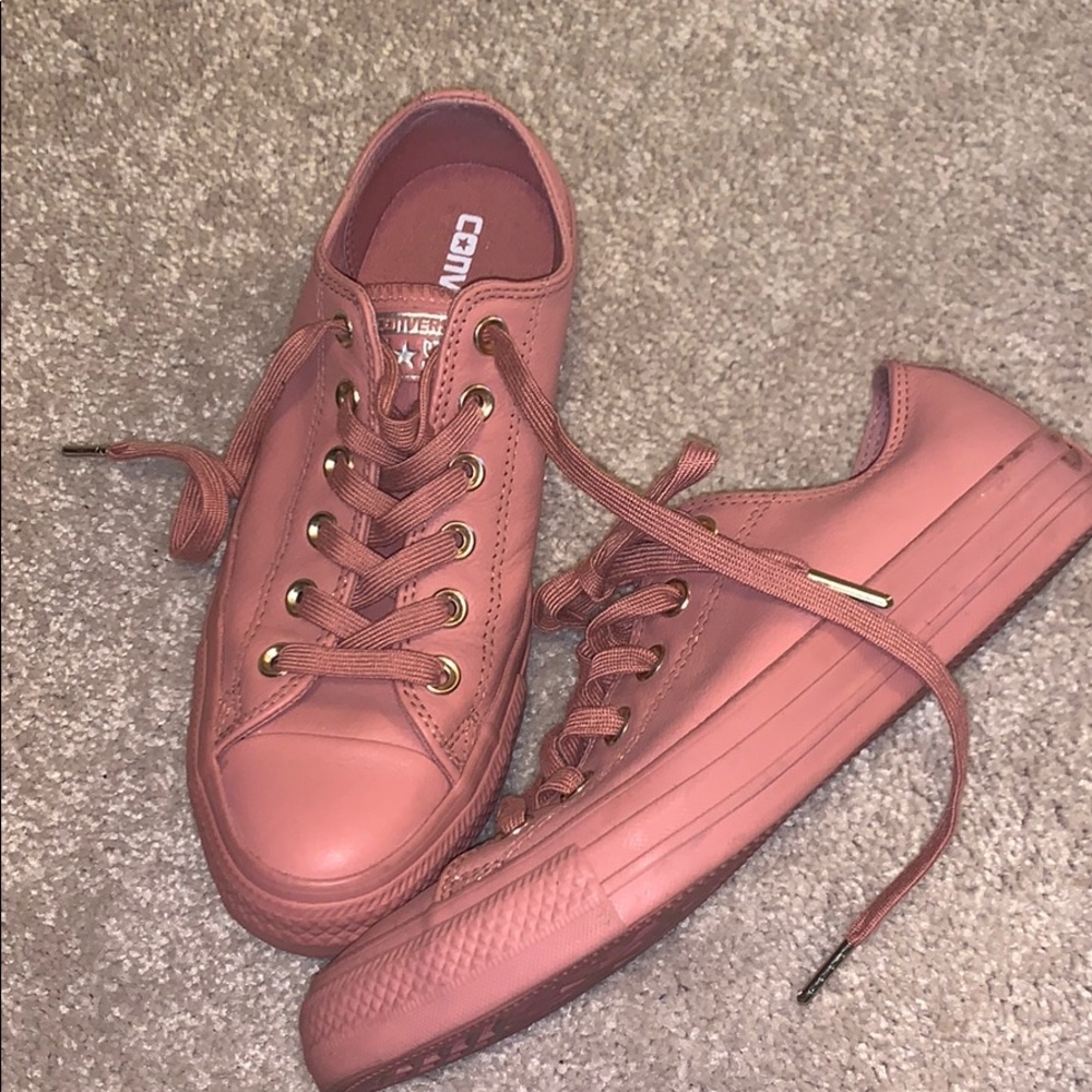 Rose gold Converse